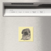Pekingese Puppy Yellow Magnet (In Situ (Geschirrspüler))