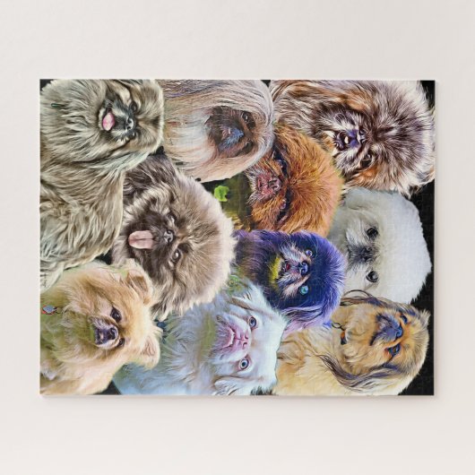 Pekingese Puzzle - ein Kunstwerk! (Horizontal)
