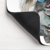 Pekingese Rockstar Mongo Mousepad (Ecke)