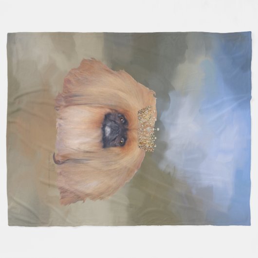 Pekingese Royal Fleecedecke (Vorderseite (Horizontal))