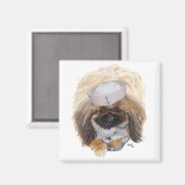 Pekingese Sailers Magnet (Vorderseite/Rückseite)
