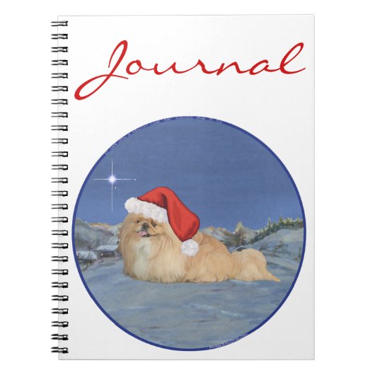 Pekingese Santa Claus Notizblock (Vorderseite)