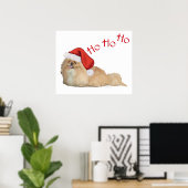 Pekingese Santa Claus Poster (Heimbüro)