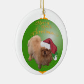 Pekingese Santa Ornament (Rechts)