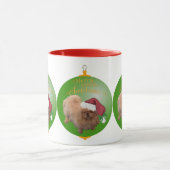 Pekingese Santa Ornament Tasse (Zentrum)