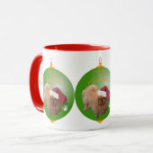 Pekingese Santa Ornament Tasse (Vorderseite Links)