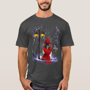 Pekingese Santa Snow Weihnachtslicht Winter Pajama T-Shirt