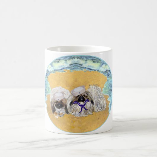 Pekingese Seeleute Kaffeetasse (Mittel)