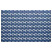 Pekingese Silhouette Pet Navy Blue Stoff (Yard (91,4 cm))