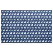 Pekingese Silhouette Pet Navy Blue Stoff (Fat Quarter (45,7 x 55,9 cm))