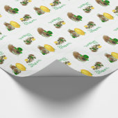 Pekingese St Patricks Day Geschenkpapier (Ecke)