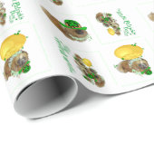 Pekingese St Patricks Day Geschenkpapier (Rolleneckpunkt)