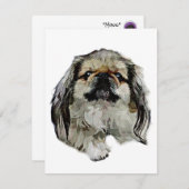 Pekingese Stationery - leere Karte (Vorne/Hinten)