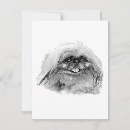 Pekingese Stationery - leere Karte "JenaSota" (Vorderseite)