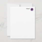 Pekingese Stationery - leere Karte "Mork" (Rückseite)