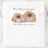 Pekingese Stickers (Tasche)