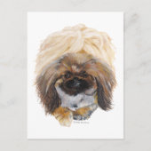 Pekingese Tuffy Postkarte (Vorderseite)