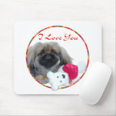 Pekingese Valentine Mousepad (Mit Mouse)