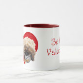 Pekingese Valentine Tasse (Zentrum)