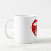 Pekingese Valentinstag Kaffeetasse (Links)