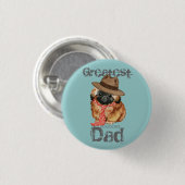 Pekingese Vater Button (Vorne & Hinten)