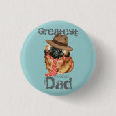 Pekingese Vater Button (Vorderseite)