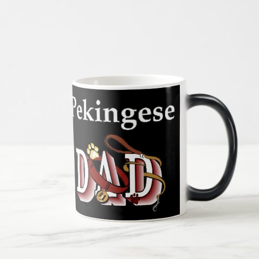 Pekingese Vater Geschenke Verwandlungstasse (Rechts)
