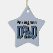 Pekingese VATER Keramikornament (Rechts)