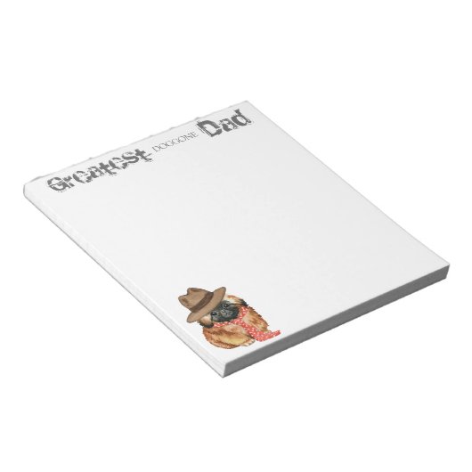 Pekingese Vater Notepad Notizblock (angewinkelt)