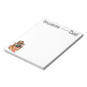Pekingese Vater Notepad Notizblock (Rotiert)
