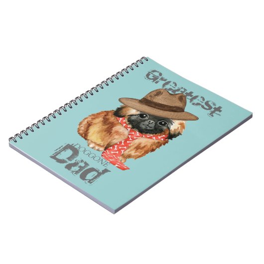 Pekingese-Vater Notizblock (Linke Seite)