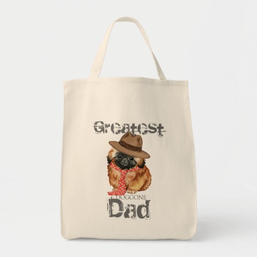 Pekingese Vater Tote Bag Tragetasche (Vorne)