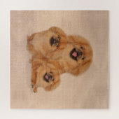 Pekingese verfolgt Collage Puzzle (Horizontal)