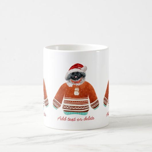 Pekingese Weh Ugly Sweater Xmas Hund Lover Kaffeetasse (Mittel)