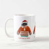 Pekingese Weh Ugly Sweater Xmas Hund Lover Kaffeetasse (Links)