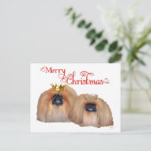 Pekingese Weihnachten (Stehend Vorderseite)