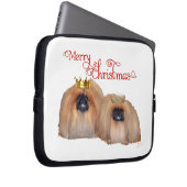 Pekingese Weihnachten Laptopschutzhülle (Vorne Rechts)