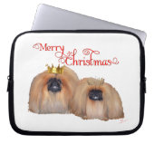 Pekingese Weihnachten Laptopschutzhülle (Vorderseite)