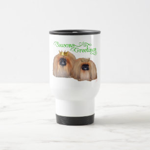 Pekingese Weihnachten Reisebecher
