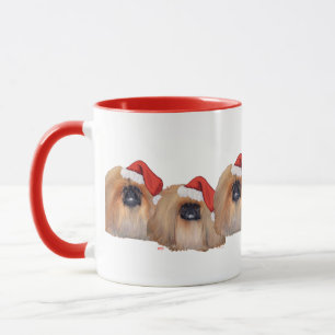 Pekingese Weihnachten Tasse