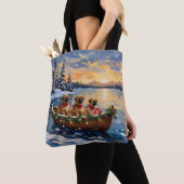 Pekingese Weihnachtsboot Urlaub Tasche (Von Nahem)