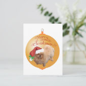 Pekingese Weihnachtsdekoration Feiertagspostkarte (Stehend Vorderseite)
