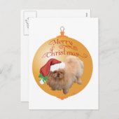 Pekingese Weihnachtsdekoration Feiertagspostkarte (Vorne/Hinten)