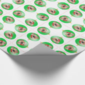 Pekingese Weihnachtsdekoration Geschenkpapier (Ecke)