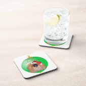 Pekingese Weihnachtsdekoration Getränkeuntersetzer (Rechte Seite)