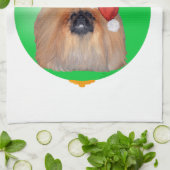 Pekingese Weihnachtsdekoration Handtuch (Gefaltet)