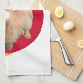 Pekingese Weihnachtsdekoration Küchentuch (Viertel Falte)