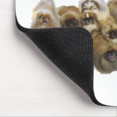 Pekingese Weihnachtsdekoration Mousepad (Ecke)