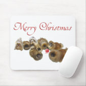 Pekingese Weihnachtsdekoration Mousepad (Mit Mouse)