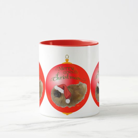 Pekingese Weihnachtsdekoration Tasse (Zentrum)